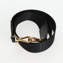 VERSACE Hand Bag Nylon 2way Black Gold Auth 118727A-23