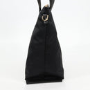 VERSACE Hand Bag Nylon 2way Black Gold Auth 118727V-3