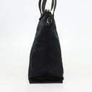VERSACE Hand Bag Nylon 2way Black Gold Auth 118727V-4