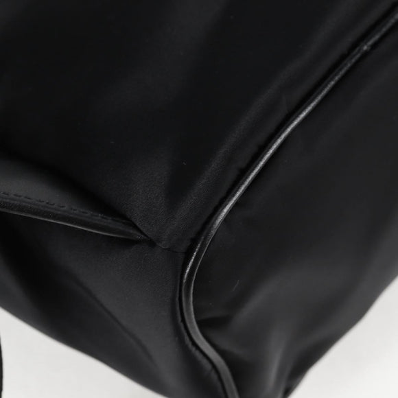 VERSACE Backpack Nylon Black Gold Auth 118728V