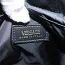 VERSACE Backpack Nylon Black Gold Auth 118728A-22