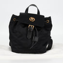 VERSACE Backpack Nylon Black Gold Auth 118728A-12