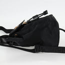 VERSACE Backpack Nylon Black Gold Auth 118728A-3