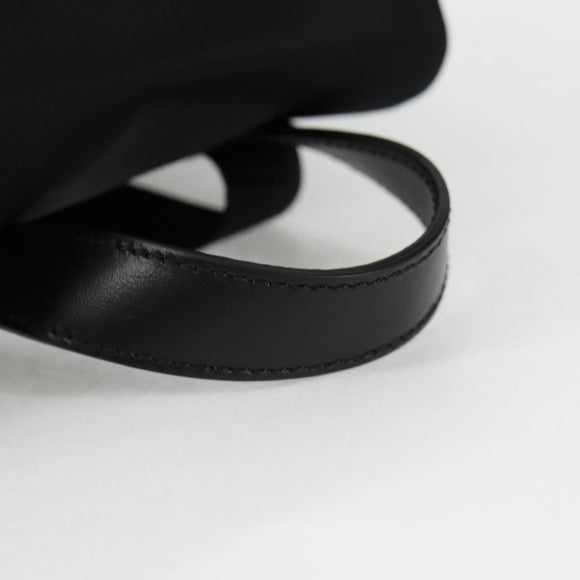 VERSACE Backpack Nylon Black Gold Auth 118728A