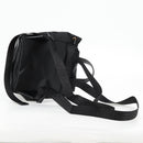 VERSACE Backpack Nylon Black Gold Auth 118728V-8