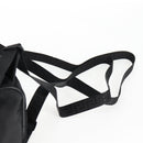 VERSACE Backpack Nylon Black Gold Auth 118729A-9