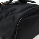 VERSACE Backpack Nylon Black Gold Auth 118729V-15