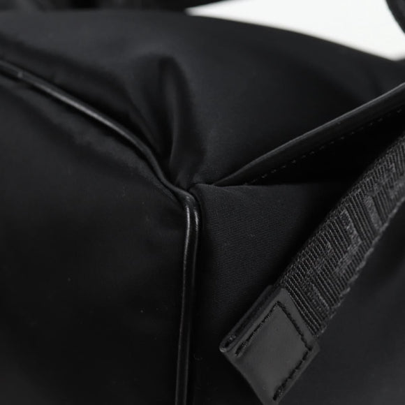 VERSACE Backpack Nylon Black Gold Auth 118729V