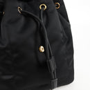 VERSACE Backpack Nylon Black Gold Auth 118729V-21