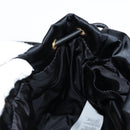 VERSACE Backpack Nylon Black Gold Auth 118729V-24