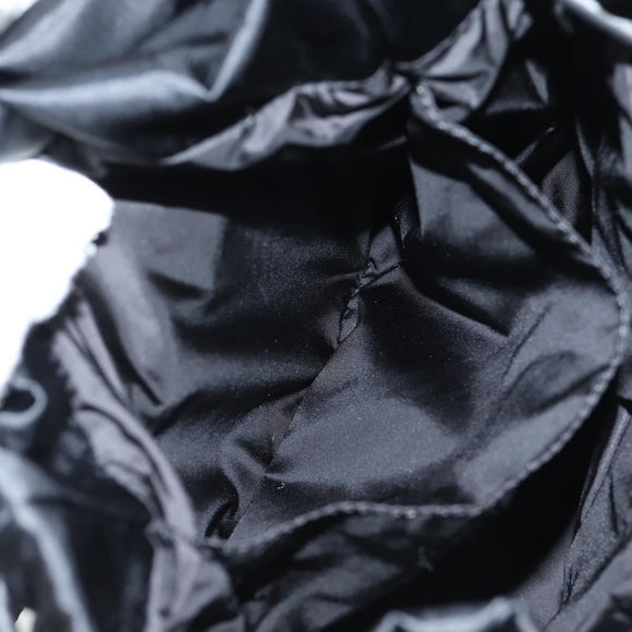 VERSACE Backpack Nylon Black Gold Auth 118729A