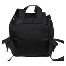 VERSACE Backpack Nylon Black Gold Auth 118729V-2