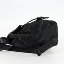 VERSACE Backpack Nylon Black Gold Auth 118729V-3
