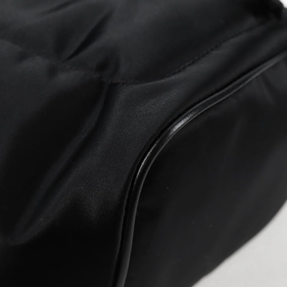 VERSACE Backpack Nylon Black Gold Auth 118730A