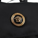 VERSACE Backpack Nylon Black Gold Auth 118730A-19