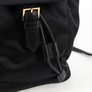 VERSACE Backpack Nylon Black Gold Auth 118730A-20