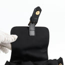 VERSACE Backpack Nylon Black Gold Auth 118730A-10