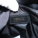 VERSACE Backpack Nylon Black Gold Auth 118730A-22