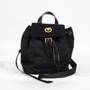 VERSACE Backpack Nylon Black Gold Auth 118730V-12