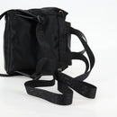 VERSACE Backpack Nylon Black Gold Auth 118730V-8