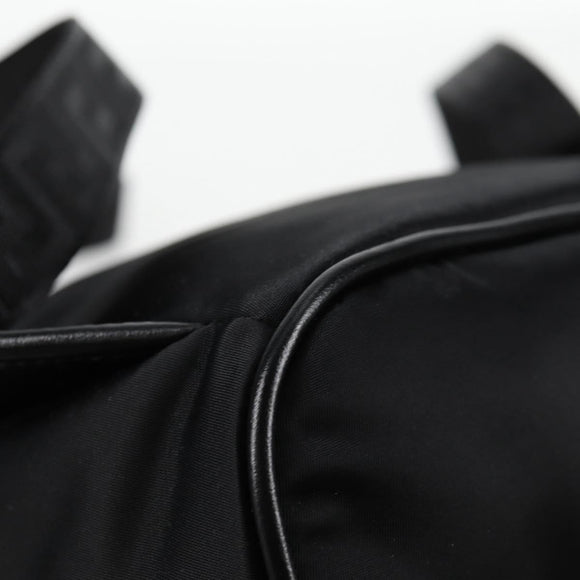 VERSACE Backpack Nylon Black Gold Auth 118731A