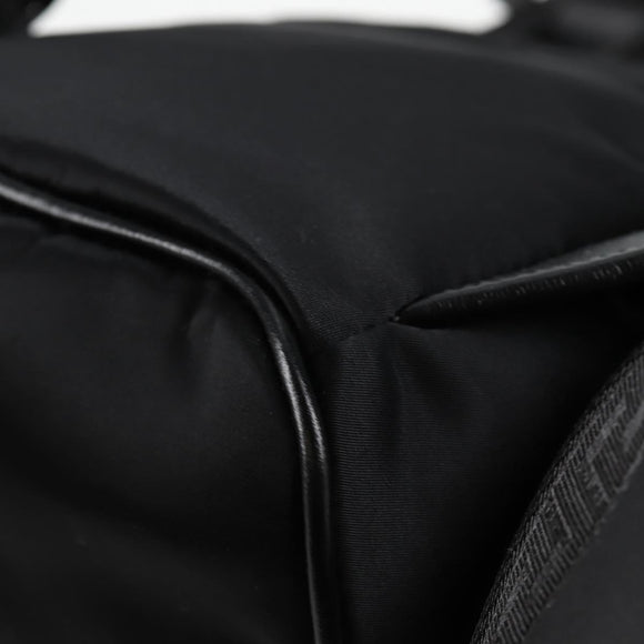 VERSACE Backpack Nylon Black Gold Auth 118731V
