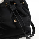 VERSACE Backpack Nylon Black Gold Auth 118731V-21