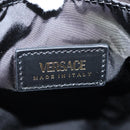 VERSACE Backpack Nylon Black Gold Auth 118731A-22