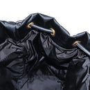 VERSACE Backpack Nylon Black Gold Auth 118731V-23