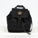 VERSACE Backpack Nylon Black Gold Auth 118731V-12