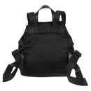 VERSACE Backpack Nylon Black Gold Auth 118731V-2
