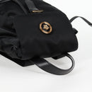 VERSACE Backpack Nylon Black Gold Auth 118731V-6