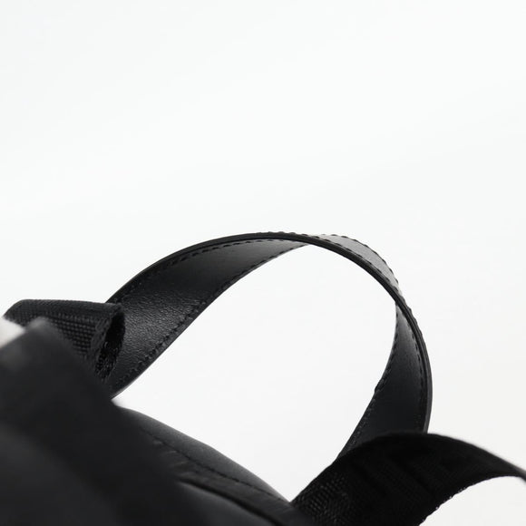 VERSACE Backpack Nylon Black Gold Auth 118731A