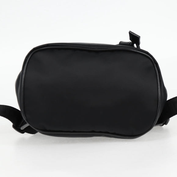 VERSACE Backpack Nylon Black Gold Auth 118732V