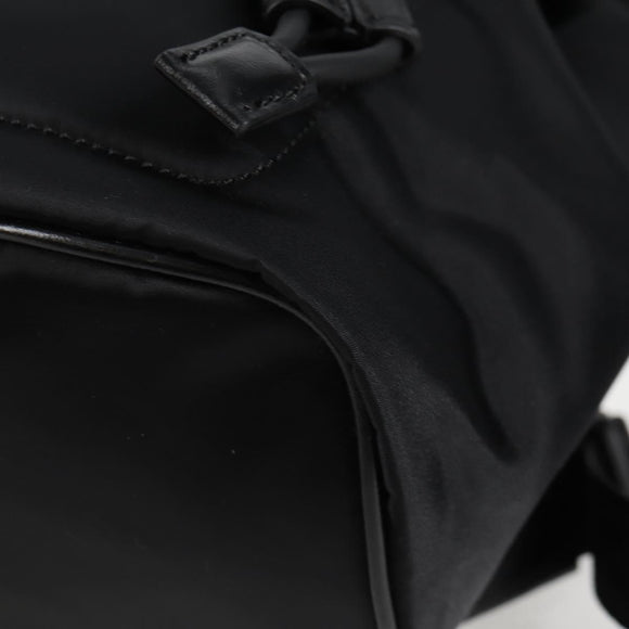 VERSACE Backpack Nylon Black Gold Auth 118732V