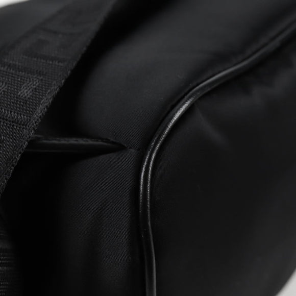 VERSACE Backpack Nylon Black Gold Auth 118732V