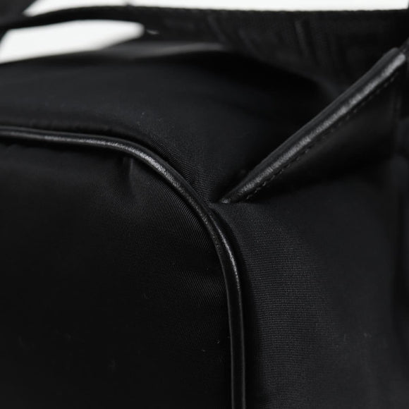 VERSACE Backpack Nylon Black Gold Auth 118732V