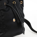 VERSACE Backpack Nylon Black Gold Auth 118732V-21