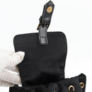 VERSACE Backpack Nylon Black Gold Auth 118732V-10