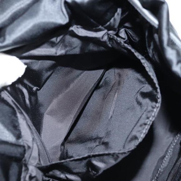 VERSACE Backpack Nylon Black Gold Auth 118732V