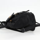 VERSACE Backpack Nylon Black Gold Auth 118732V-3
