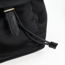 VERSACE Backpack Nylon Black Gold Auth 118733A-20