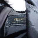 VERSACE Backpack Nylon Black Gold Auth 118733A-22