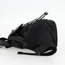 VERSACE Backpack Nylon Black Gold Auth 118733A-3