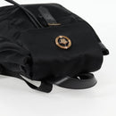 VERSACE Backpack Nylon Black Gold Auth 118733V-6