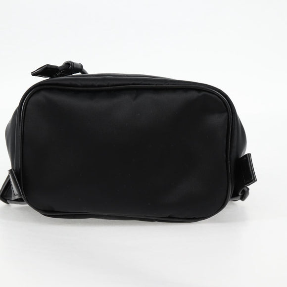 VERSACE Backpack Nylon Black Gold Auth 118734A