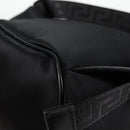 VERSACE Backpack Nylon Black Gold Auth 118734V-18