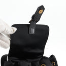 VERSACE Backpack Nylon Black Gold Auth 118734V-10