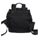 VERSACE Backpack Nylon Black Gold Auth 118734A-2