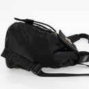 VERSACE Backpack Nylon Black Gold Auth 118734V-4
